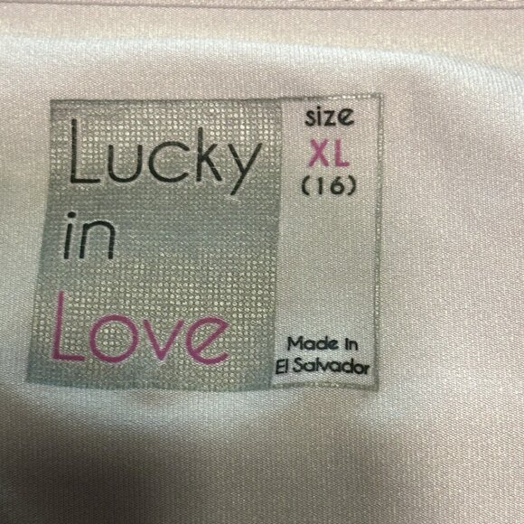 lucky in love Ladies Sz XL Tennis Golf pickleball skort Stretch pull on ruffle - Picture 3 of 7